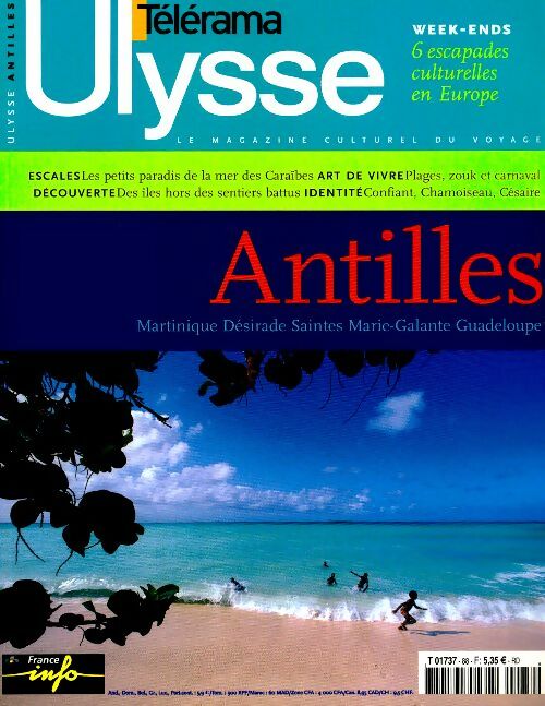 Livrenpoche : Télérama Ulysse n°88 : Antilles - Collectif - Livre