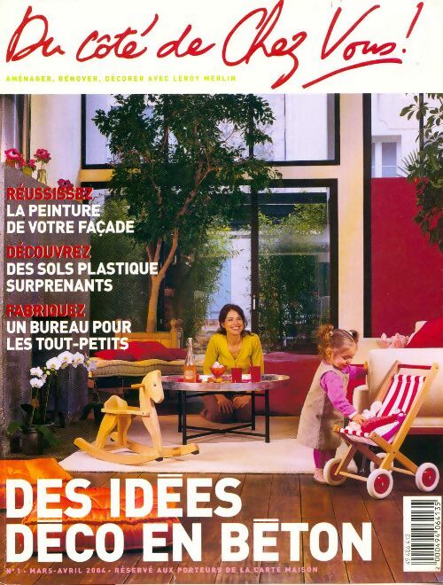 Livrenpoche : Du côté de chez vous n°1 : Des idées déco en béton - Collectif - Livre