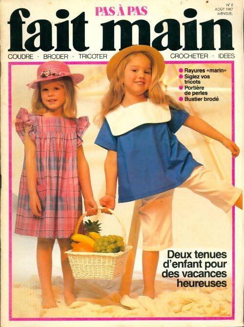 Livrenpoche : Fait main n°8 : Deux tenues d'enfant pour des vacances heureuses - Collectif - Livre