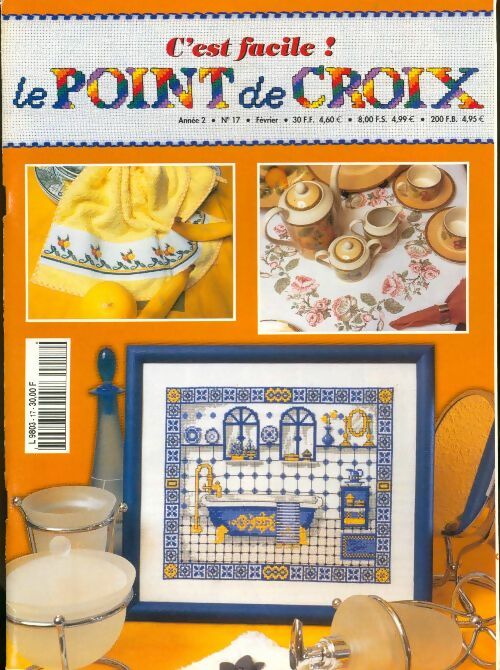 Livrenpoche : C'est facile ! Le point de croix n°17 - Collectif - Livre