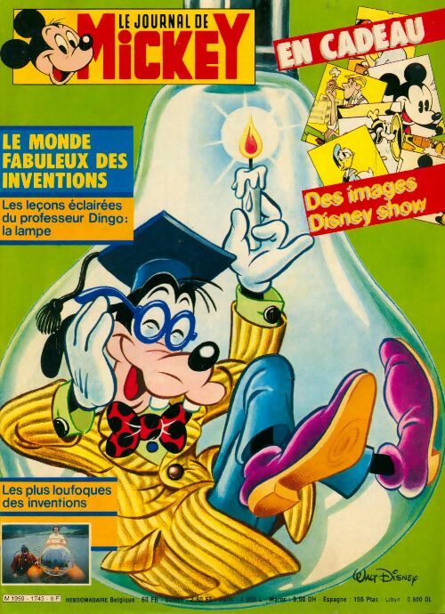 Livrenpoche : Le journal de Mickey n°1743 : Le monde fabuleux des inventions - Collectif - Livre