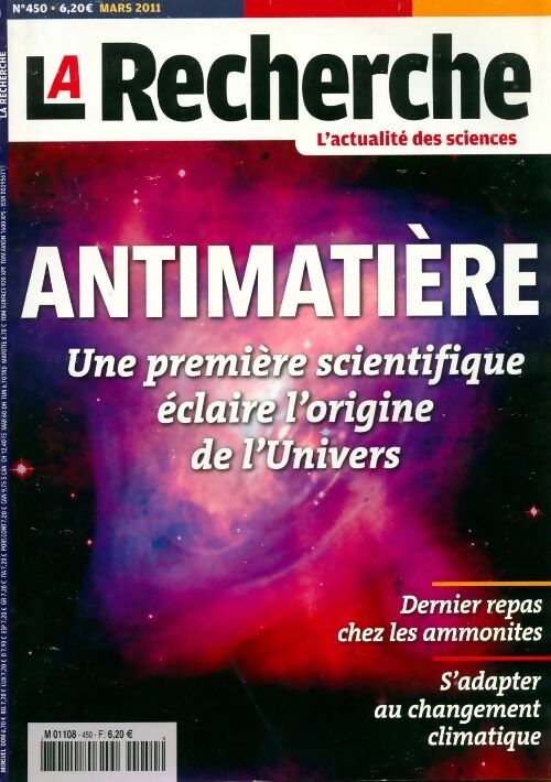 Livrenpoche : La recherche n°450 : Antimatière - Collectif - Livre