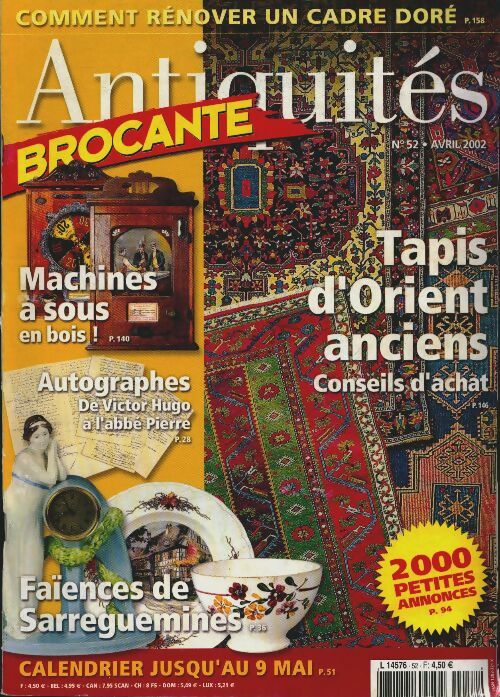 Livrenpoche : Antiquités Brocante n°52 : Tapis d'Orient anciens - Collectif - Livre