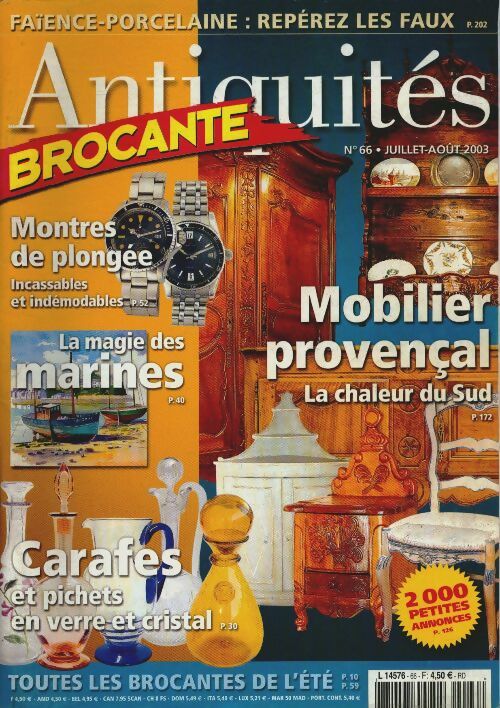 Livrenpoche : Antiquités Brocante n°66 : Mobilier provençal - Collectif - Livre