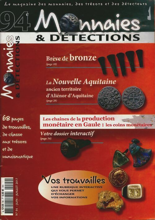 Livrenpoche : Monnaies & détections n°94 - Collectif - Livre