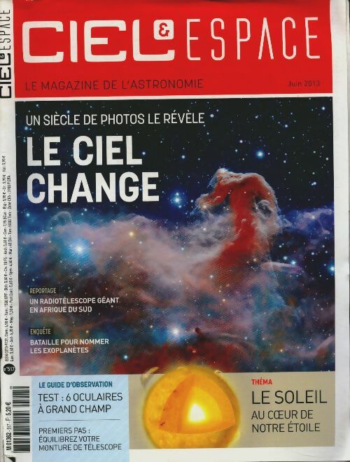 Livrenpoche : Ciel et espace n°517 : Le ciel change - Collectif - Livre