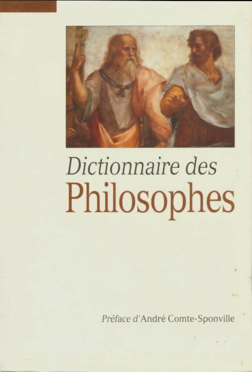 Dictionnaire des philosophes - Inconnu - Livre