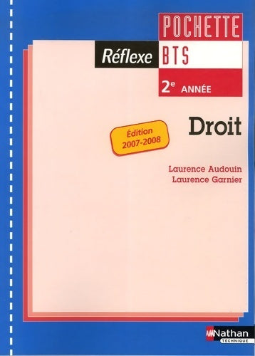 Livrenpoche : Droit BTS 2e année - Laurence Audouin - Livre