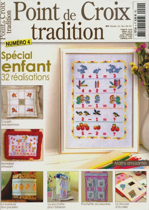 Livrenpoche : Point de croix tradition n°4 : Spécial enfant - Collectif - Livre