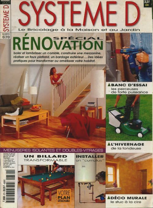 Livrenpoche : Système D n°670 : Spécial rénovation - Collectif - Livre