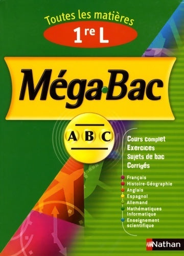 Livrenpoche : Mega bac 1er l - Collectif - Livre
