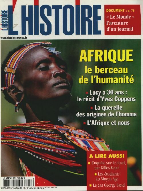 Livrenpoche : L'histoire n°293 : Afrique, le berceau de l'humanité - Collectif - Livre