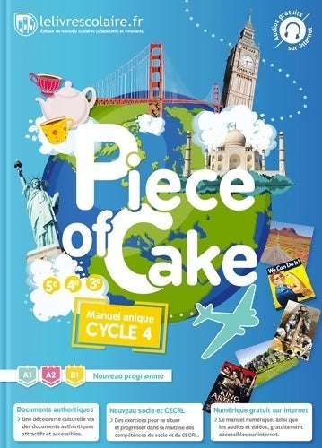 Livrenpoche : Anglais Piece of cake Cycle 4 - Collectif - Livre