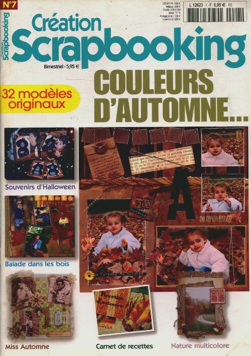 Livrenpoche : Création scrapbooking n°7 : Couleurs d'automne - Collectif - Livre