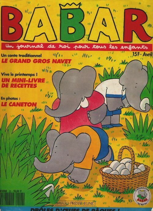 Livrenpoche : Babar n°20 : Drôles d'oeufs de Pâques ! - Collectif - Livre