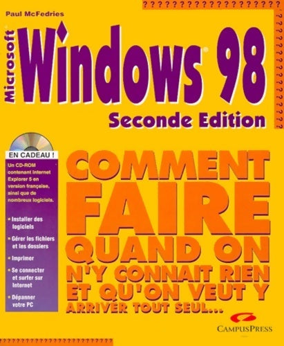 Livrenpoche : Windows 98: avec CD-ROM - Paul McFedries - Livre