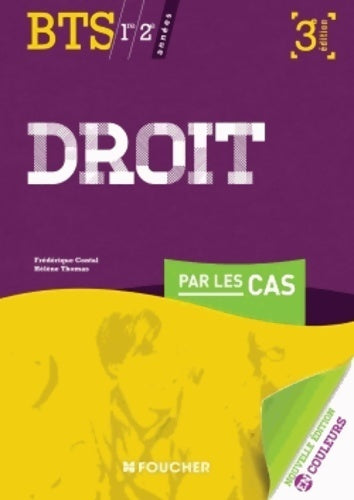 Livrenpoche : Droit par les cas BTS 1re et 2e années - Hélène Thomas - Livre