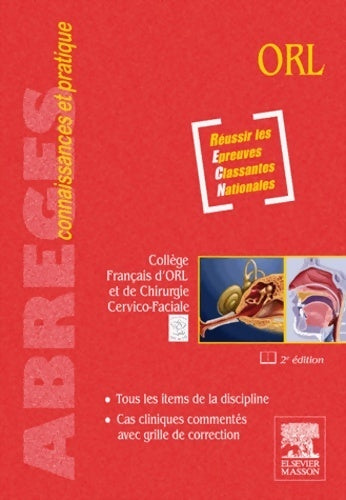 Livrenpoche : Orl - Collège Français D'orl Et De Chirurgie Cervico-faciale - Livre