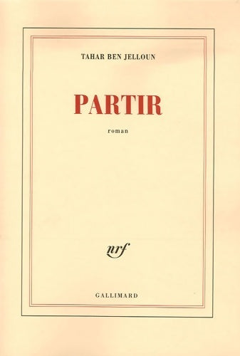 Livrenpoche : Partir - Tahar Ben Jelloun - Livre