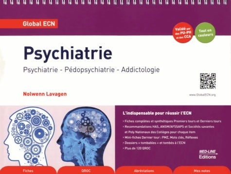 Livrenpoche : Psychiatrie : Psychiatrie pédopsychiatrie addictologie - Nolwenn Lavagen - Livre