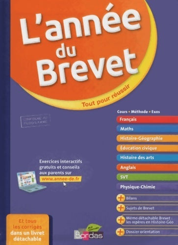 Livrenpoche : année du brevet 3e - Collectif - Livre