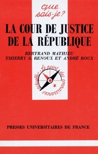 Livrenpoche : La cour de justice de la République - Collectif - Livre