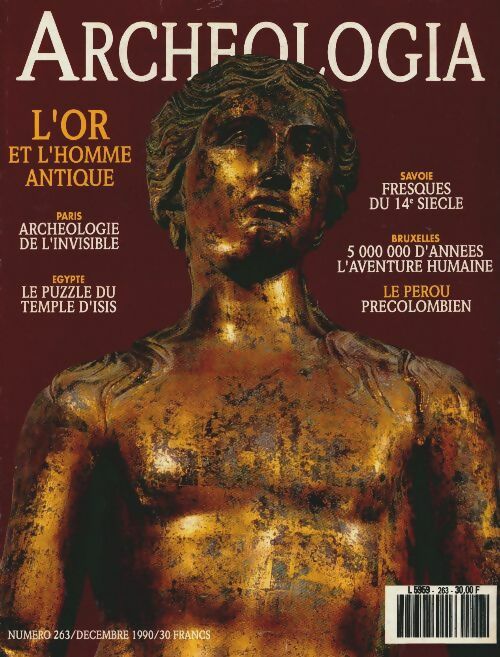 Livrenpoche : Archéologia n°263 : L'or et l'homme antique - Collectif - Livre
