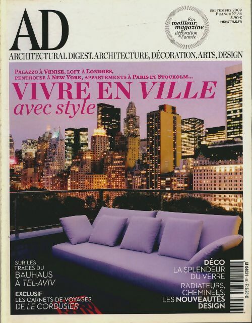 Livrenpoche : AD Architectural Digest n°86 : Vivre en ville avec style - Collectif - Livre