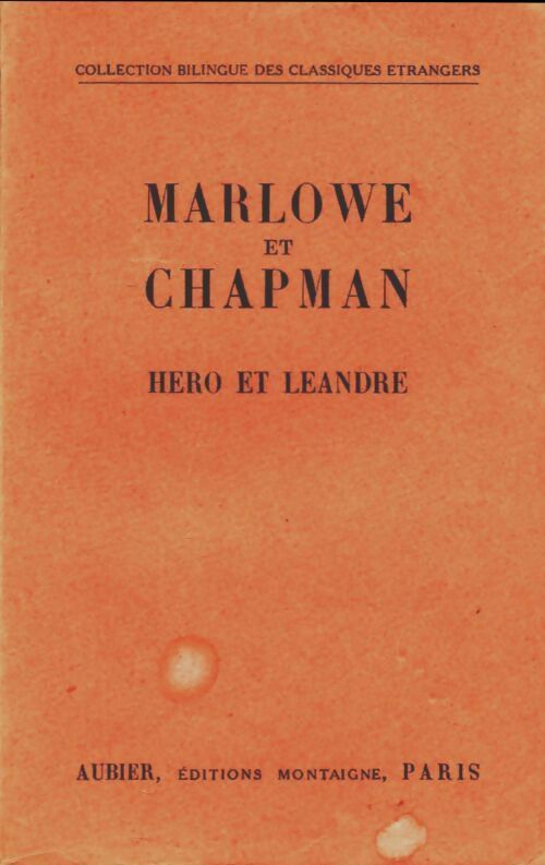 Livrenpoche : Héro et Léandre - Christopher Marlowe - Livre