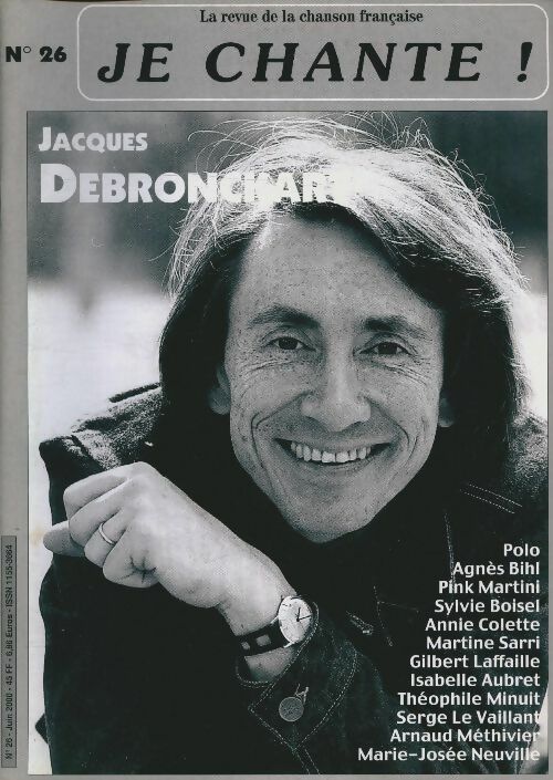 Livrenpoche : Je chante ! n°26 : Jacques Debronckart - Collectif - Livre