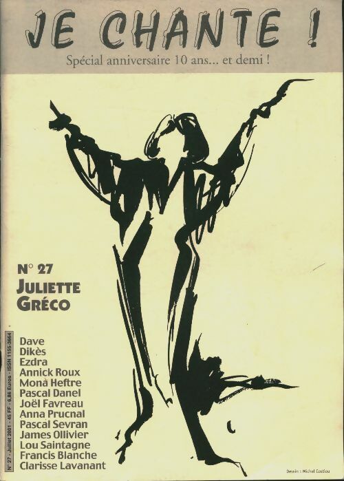 Livrenpoche : Je chante ! n°27 : Juliette Gréco - Collectif - Livre