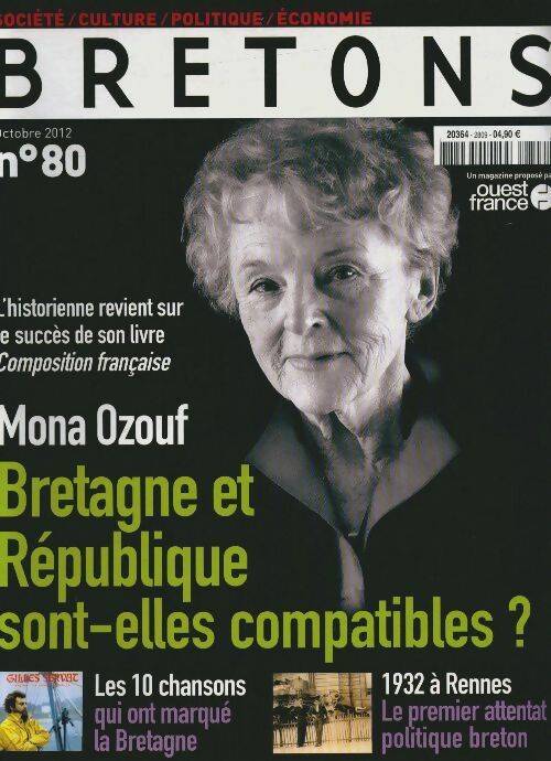 Livrenpoche : Bretons n°80 : Bretagne et République sont-elles compatibles ? - Collectif - Livre