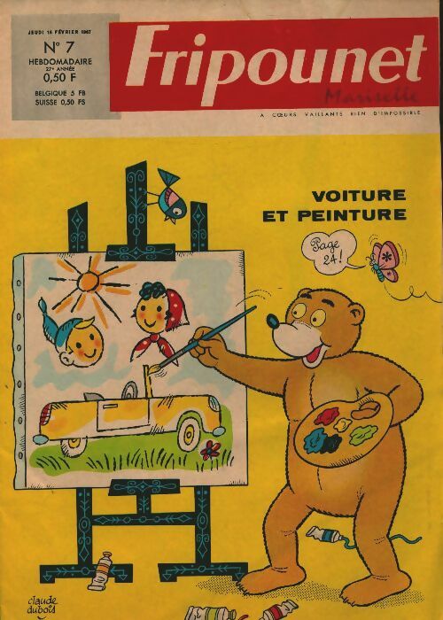 Livrenpoche : Fripounet 27e année n°7 : Voiture et peinture - Collectif - Livre