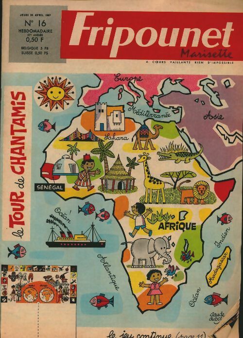 Livrenpoche : Fripounet 27e année n°16 : Le tour de Chantamis - Collectif - Livre