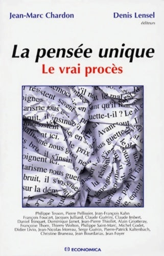Livrenpoche : La pensée unique - Jean-Marc Chardon - Livre