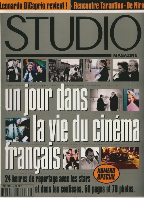 Livrenpoche : Studio Magazine n°133 : Un jour dans la vie du cinéma français - Collectif - Livre