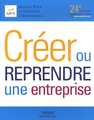 Livrenpoche : Créer ou reprendre une entreprise - APCE - Livre