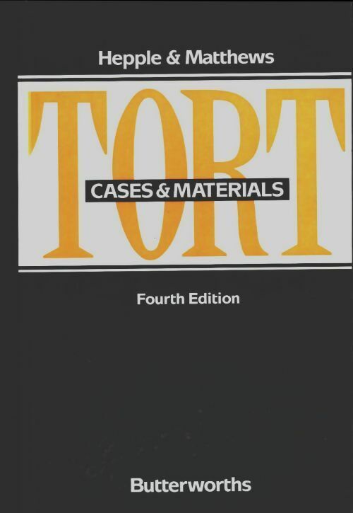Livrenpoche : Tort. Cases and materials - Matthews - Livre