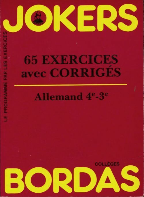 Livrenpoche : Allemand 4e-3e. 65 exercices avec corrigés - Francine Saucier - Livre
