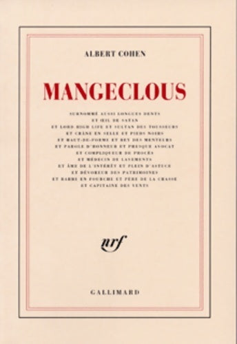 Livrenpoche : Mangeclous - Albert Cohen - Livre