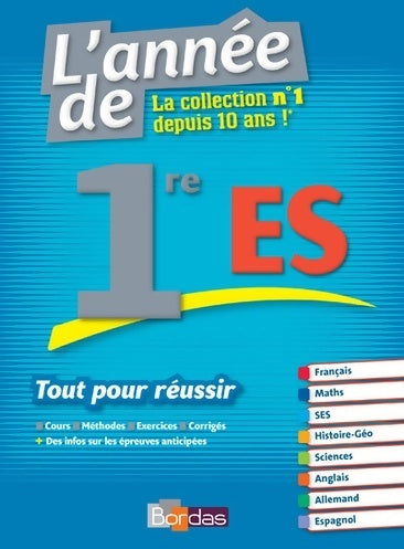Livrenpoche : L'anne de la 1re es - tout pour réussir - Collectif - Livre