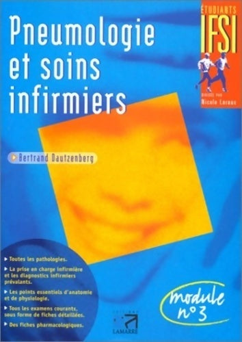 Livrenpoche : Pneumologie et soins infirmiers 1ere edition - Editions Lamarre - Livre