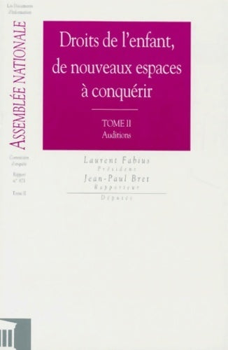 Livrenpoche : Droits de l'enfant de nousveaux espaces a conquerir rapport nø871 2 vols - Bret Jean-Paul - Livre