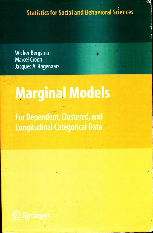 Livrenpoche : Marginal models - Wicher Bergsma - Livre