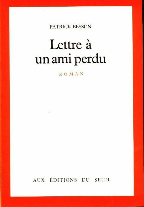 Livrenpoche : Lettre à un ami perdu - Besson - Livre
