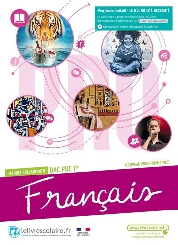 Livrenpoche : Français Terminale bac pro manuel élève édition 2021 - Lelivrescolaire. Fr - Livre