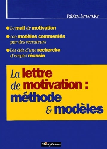 Livrenpoche : La lettre de motivation : Méthodes & modèles - Fabien Lemercier - Livre
