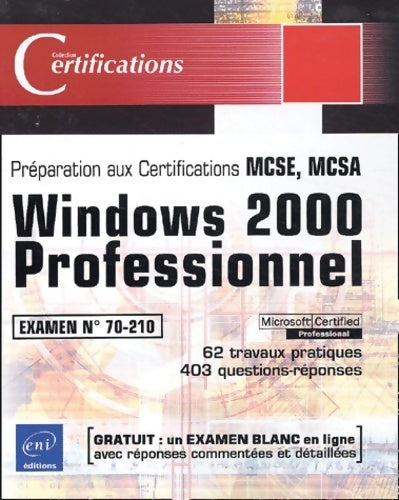 Livrenpoche : Windows 2000 professionnel - examen 70-210 - José Dordoigne - Livre