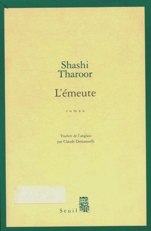 Livrenpoche : L'émeute - Shashi Tharoor - Livre