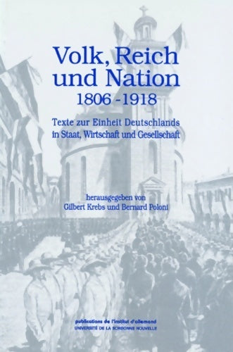 Livrenpoche : Volk reich und nation - Gilbert Krebs - Livre